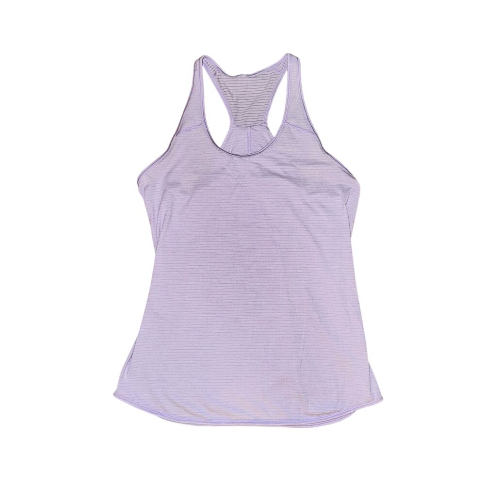 Lululemon Essential Tank Women's 10 Heathered Sheer Violet Seriously Light Luon